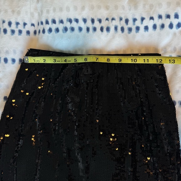 WeWoreWhat New Years Eve Straight Sequin Skirt in Black - Picture 11 of 12